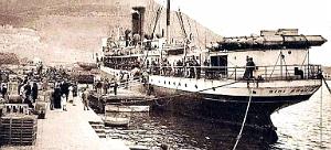 1091- Oran - Le Sidi-Brahim dans le port2 en 1910
